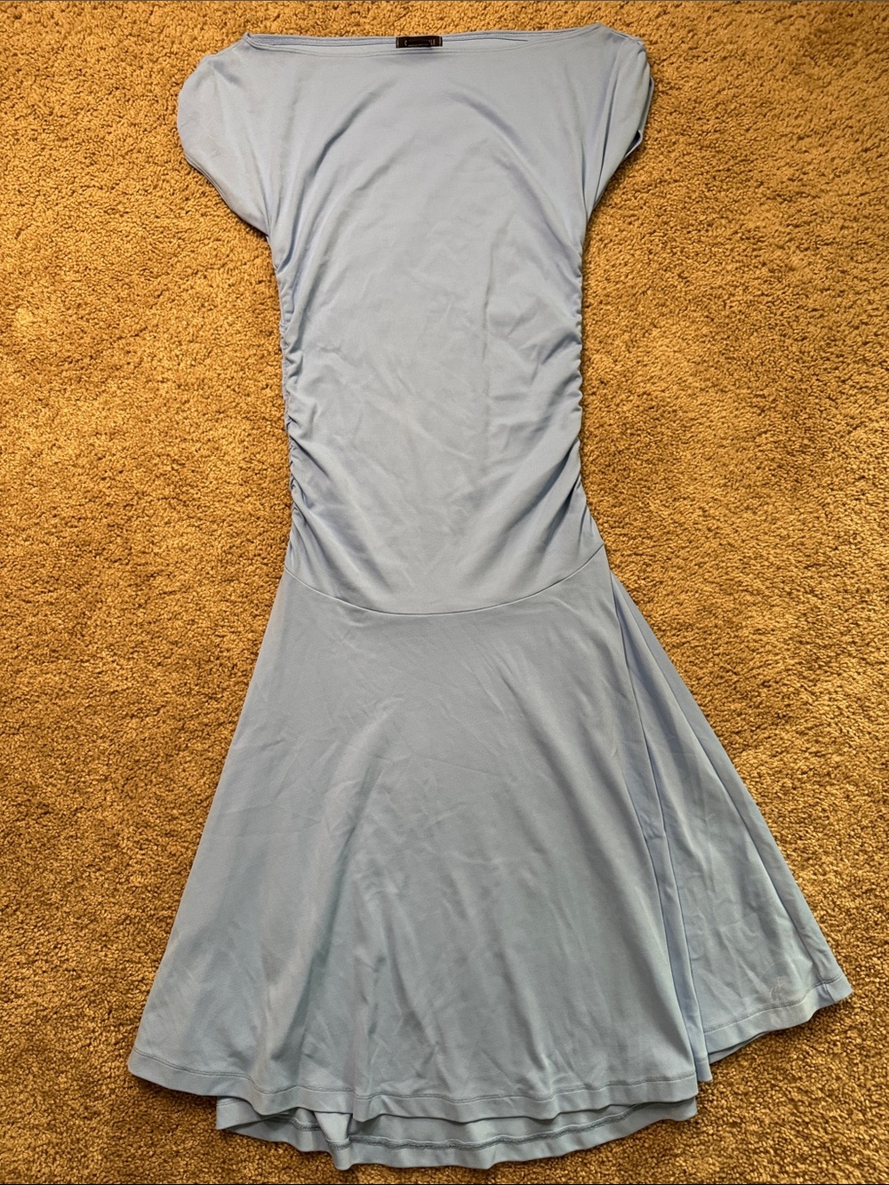 Carilyn Vaile Light Blue Top with Stretch Knit